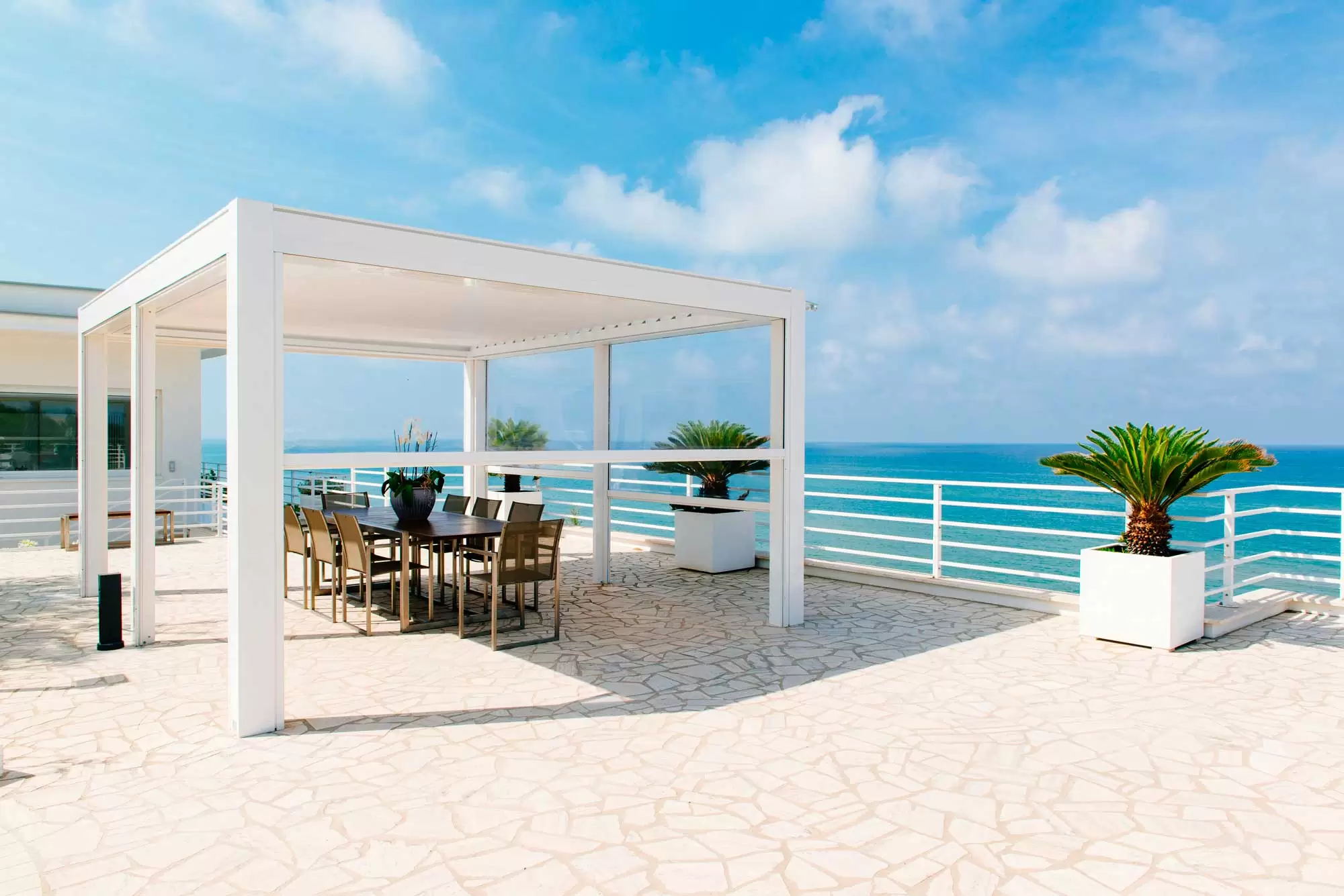 %Pérgolas bioclimáticas% 42 pérgola bioclimática playa